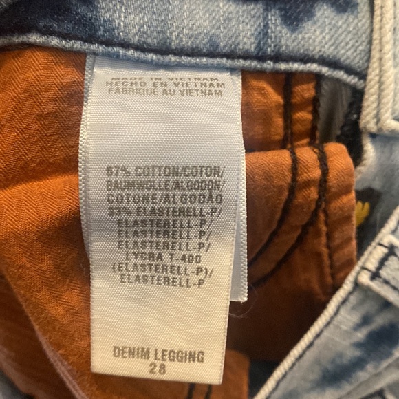 Lucky Brand acid Wash denim legging size 28 - Picture 5 of 5